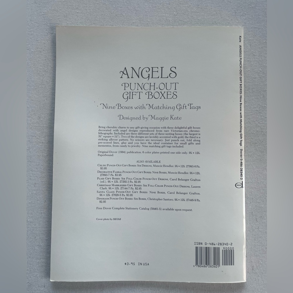 Angels Punch-Out Gift Boxes Nine Boxes with Matching Gift Tags Vintage 1994 Book - Picture 8 of 8